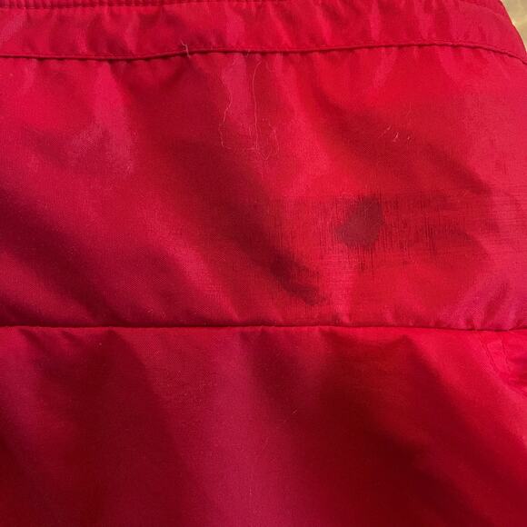 Vintage Red Nylon Fleece Lined Bomber Jacket XL | Workwear Utility 90s Y2K Retro - Picture 8 of 14